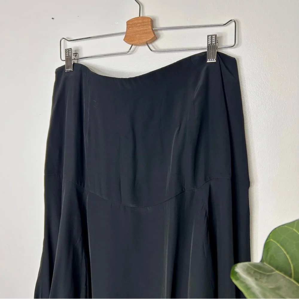 Madewell Circle Midi Skirt in Crêpe de Chine